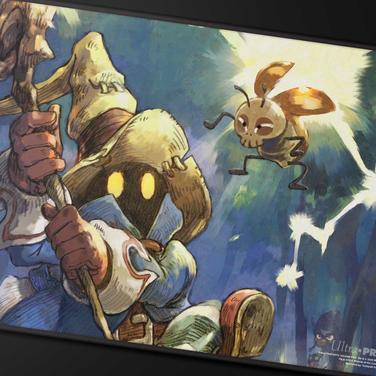MTG×FF ウルトラプロ プレイマット　迷える黒魔道士、ビビ Magic: The Gathering®—FINAL FANTASY™ Vivi Ornitier Black Stitched