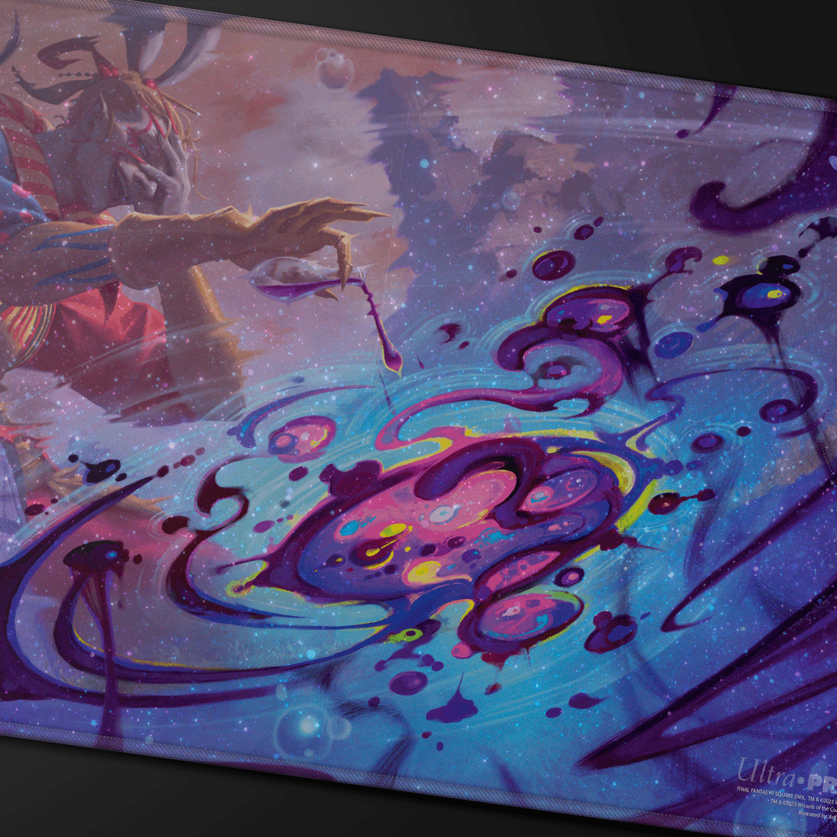Magic: The Gathering®—FINAL FANTASY™ Poison the Waters Holofoil Playmat Close Up