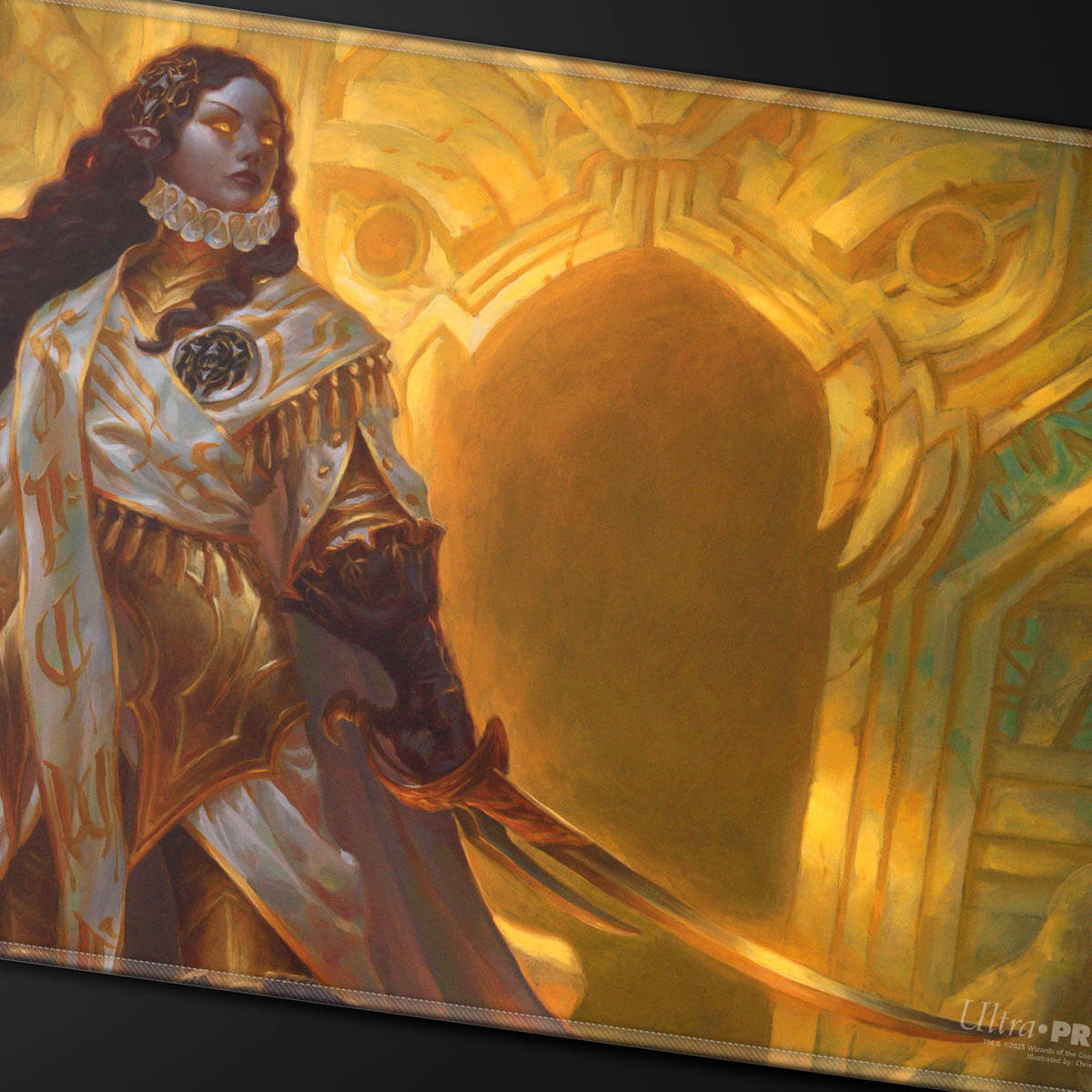 Commander Series #8 Elenda, the Dusk Rose Stitched Playmat for Magic: The Gathering Closeup | Ultra PRO International