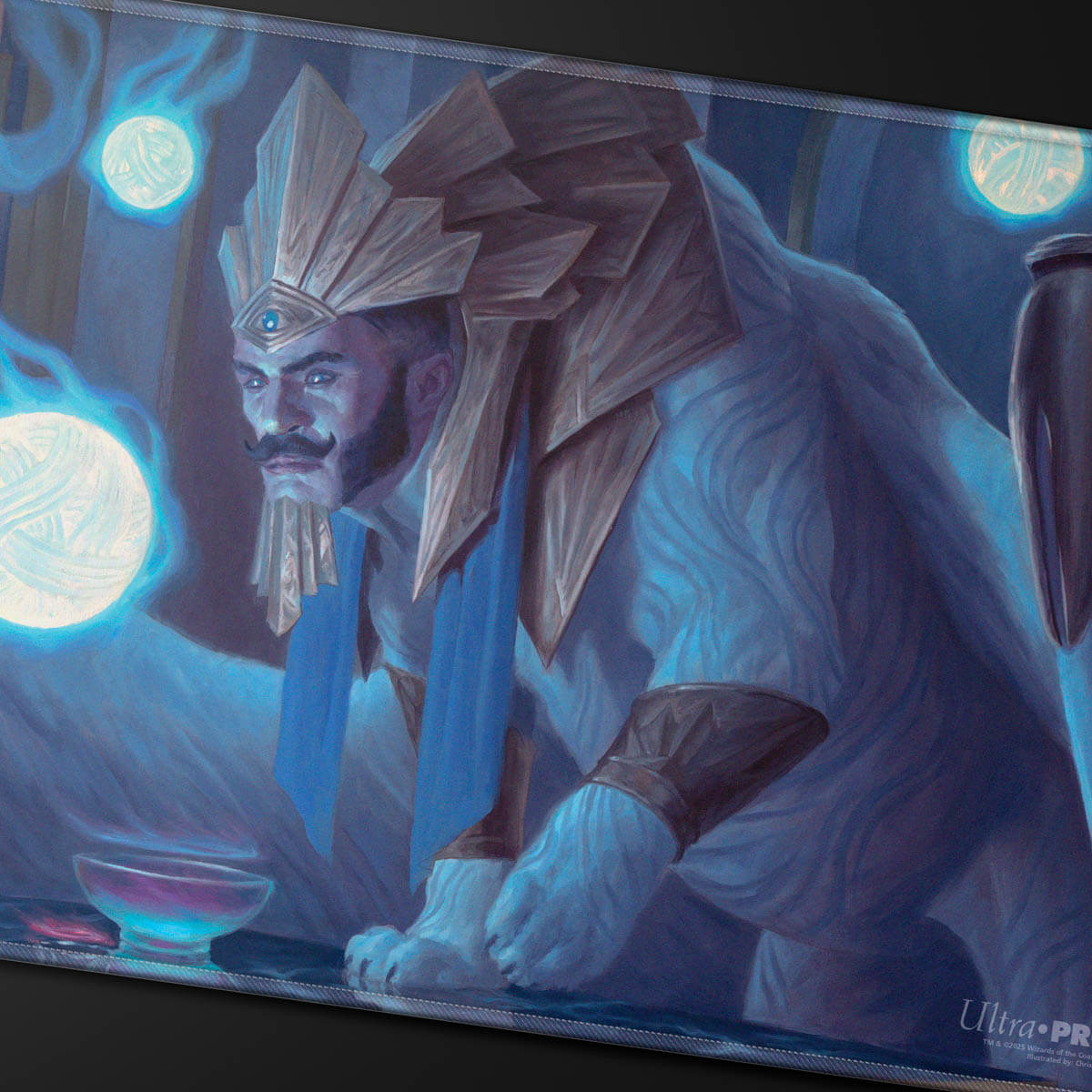Commander Series #8 Tivit, Seller of Secrets Stitched Playmat for Magic: The Gathering Closeup | Ultra PRO International