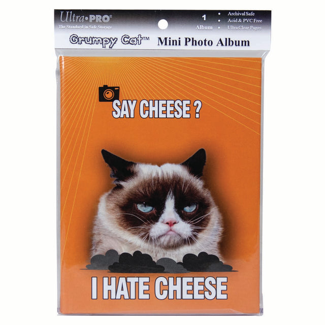 Grumpy Cat Say Cheese Mini Photo Album for 4" x 6" Prints with Sticker Sheets | Ultra PRO International