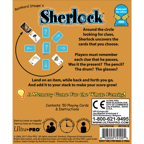 Sherlock: Kids Memory Game for Ages 5 and Up