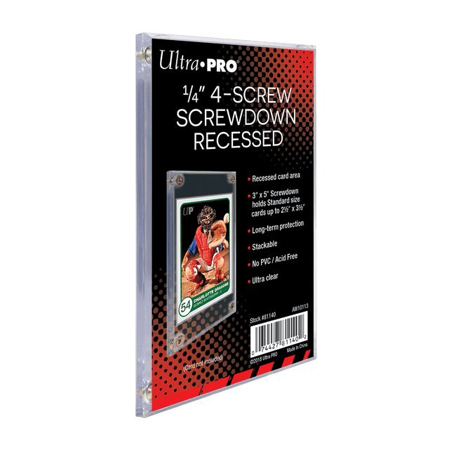 1/4" 4-Screw Screwdown Recessed Holder | Ultra PRO International