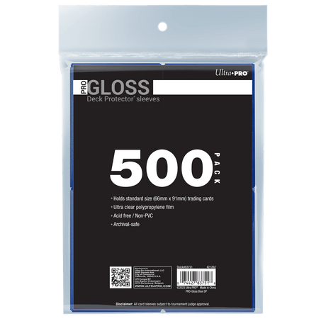 PRO-Gloss Standard Deck Protector Sleeves Bundle (500ct) | Ultra PRO International