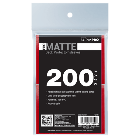 PRO-Matte Standard Deck Protector Sleeves Bundle (200ct) | Ultra PRO International