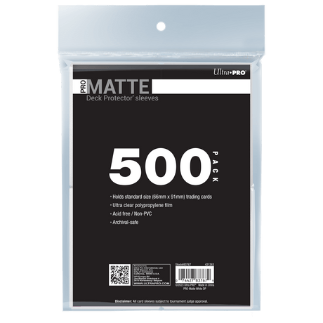 PRO-Matte Standard Deck Protector Sleeves Bundle (500ct) | Ultra PRO International