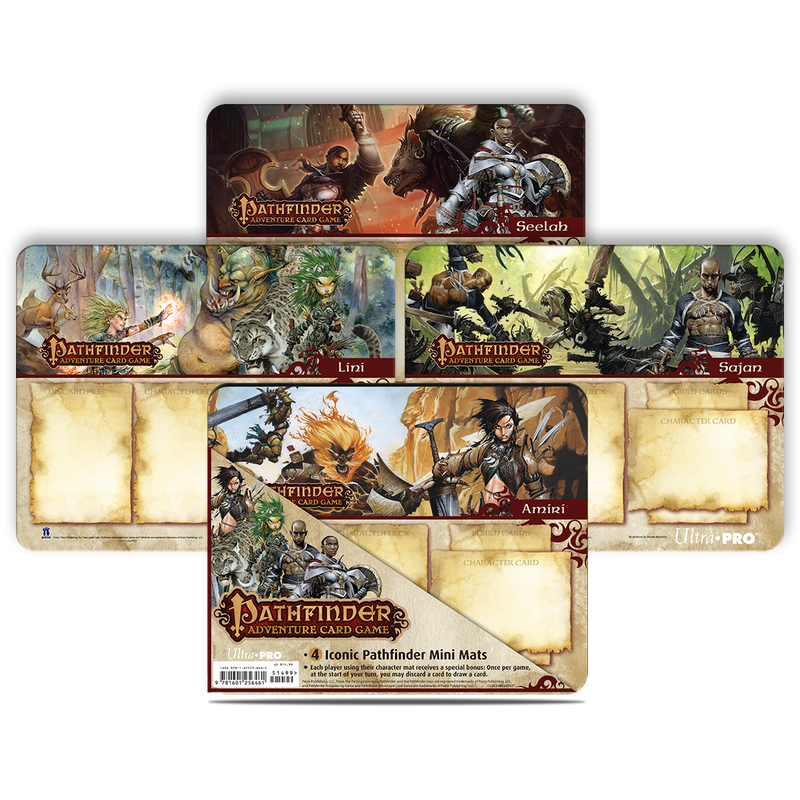 Rise of the Runelords Expansion Mini Mats (4ct) for Pathfinder Adventure Card Game | Ultra PRO International
