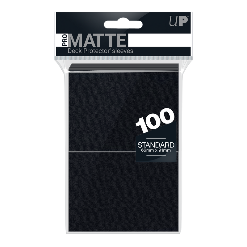 Ultra Pro PRO-MATTE (600 Count) Standard Black Deck Protector Sleeves -  Magic The Gathering 12 Pack Box/Case