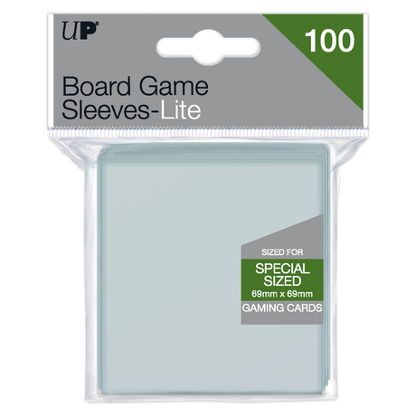 Special Sized Lite Board Game Sleeves (100ct) for 69mm x 69mm Cards | Ultra PRO International