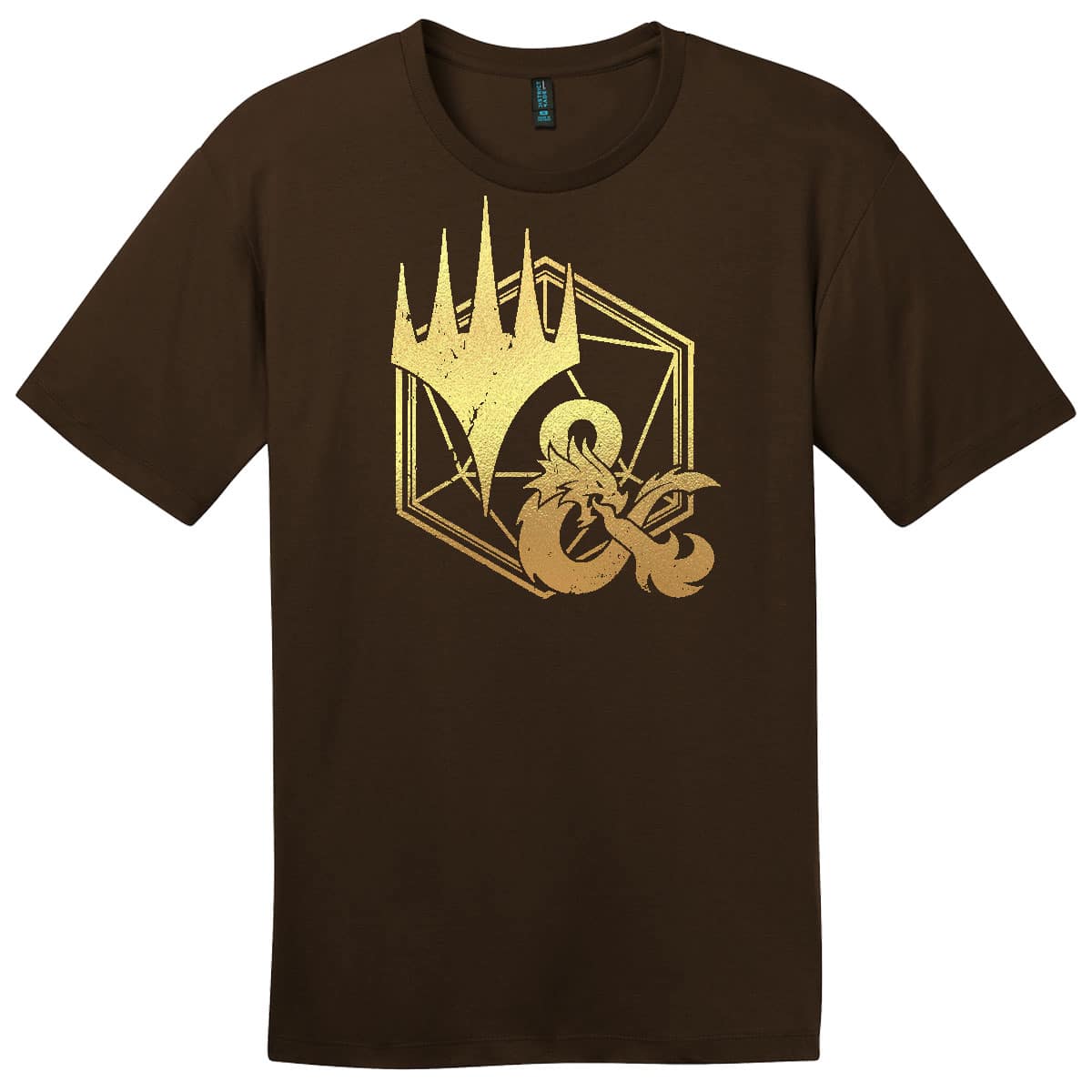 Adventures in the Forgotten Realms Gold Foil Planeswalker Ampersand T-shirt for Dungeons & Dragons