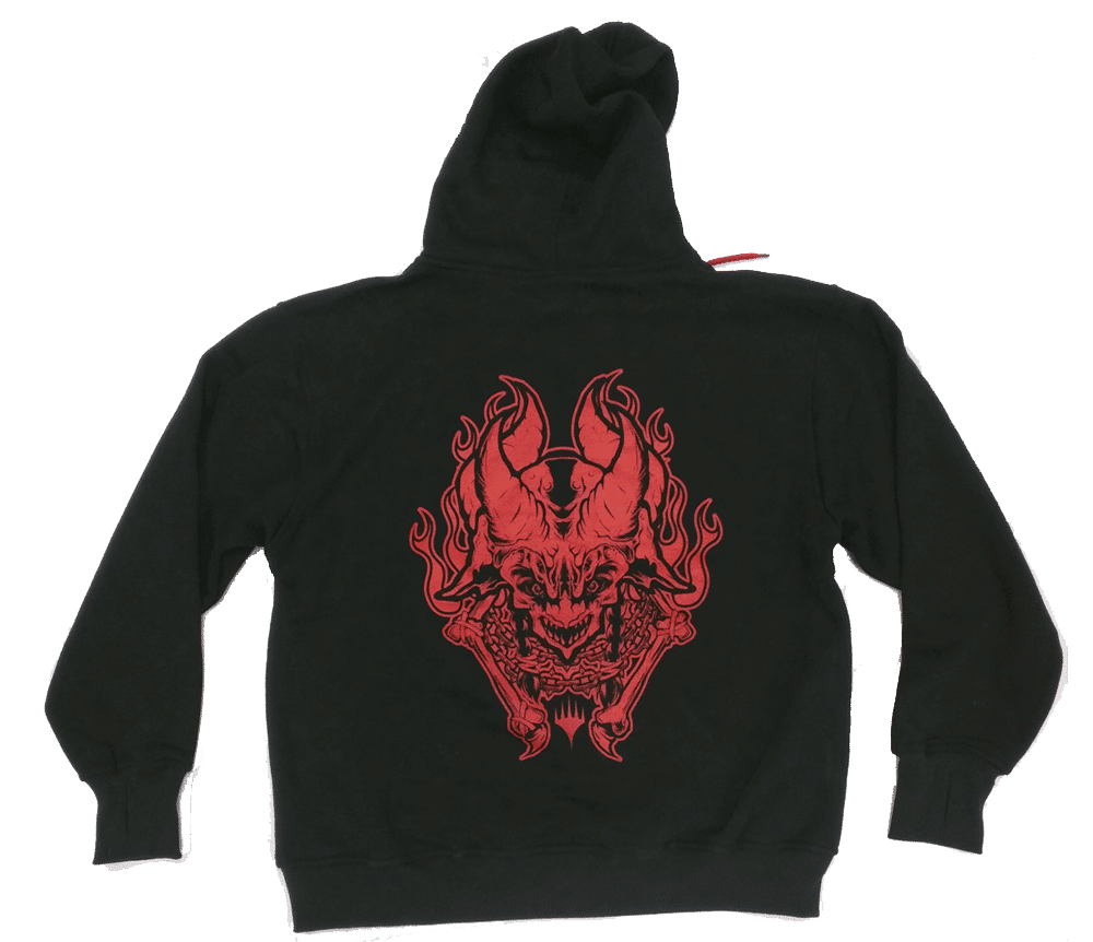 Two-Tone Black/Red Custom Magic: The Gathering Hoodie
