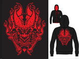 Two-Tone Black/Red Custom Magic: The Gathering Hoodie