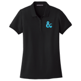 Dungeons & Dragons Embroidered Polo Shirt - Black with Blue D&D Logo | Ultra PRO International
