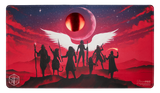 Critical Role Stitched Edge Playmat with Spot Foil with Mighty Nein Silhouette Art by Max Beech | Ultra PRO International