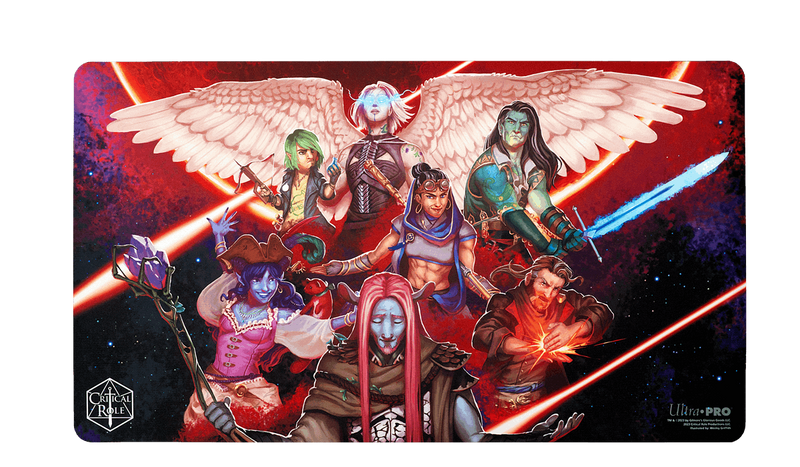 Critical Role Standard Edge Playmat with Mighty Nein Character Art by Wesley Griffith | Ultra PRO International