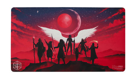 Critical Role Standard Edge Playmat with Mighty Nein Silhouette Art by Max Beech | Ultra PRO International