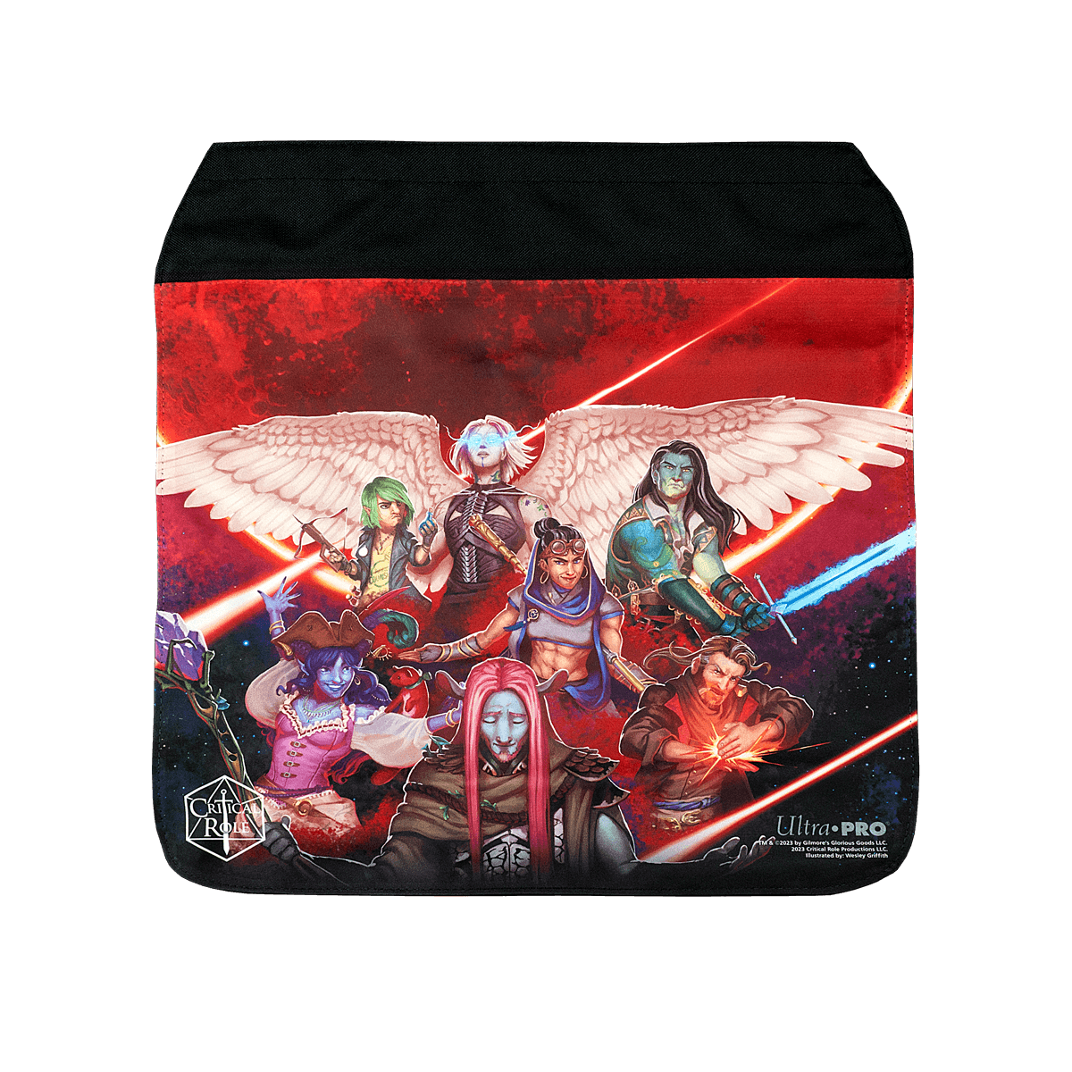 Critical Role Messenger Bag Flap with Mighty Nein Full Color Character Art by Wesley Griffith | Ultra PRO International