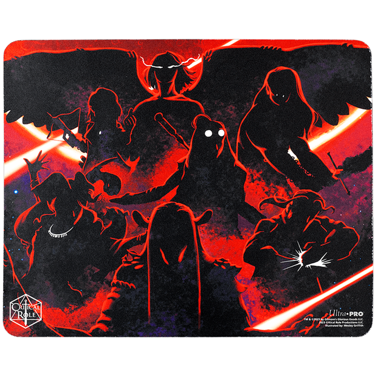 Critical Role Live Show Printed Mousepad - Silhouette Version | Ultra PRO International