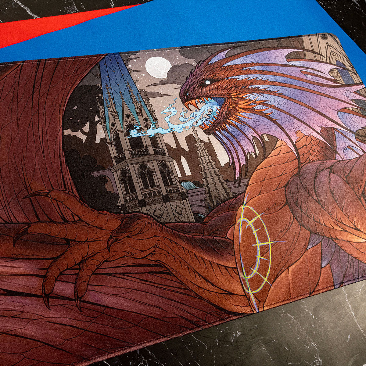 March of the Machine Aftermath Niv-Mizzet, Supreme White Stitched Standard  Gaming Playmat for Magic: The Gathering | Ultra PRO International