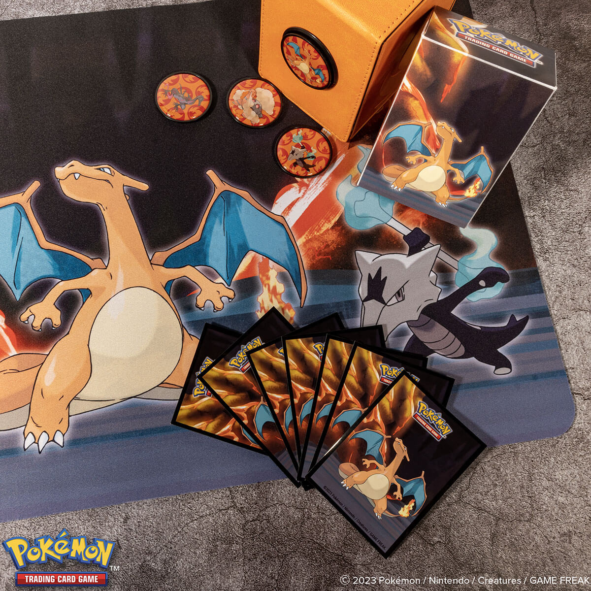 Gallery Series Scorching Summit Alcove Click Deck Box for Pokemon | Ultra PRO International