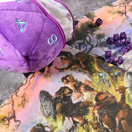 Phandelver and Below: The Shattered Obelisk Underdark D20 Plush Dice Bag for Dungeons & Dragons | Ultra PRO International