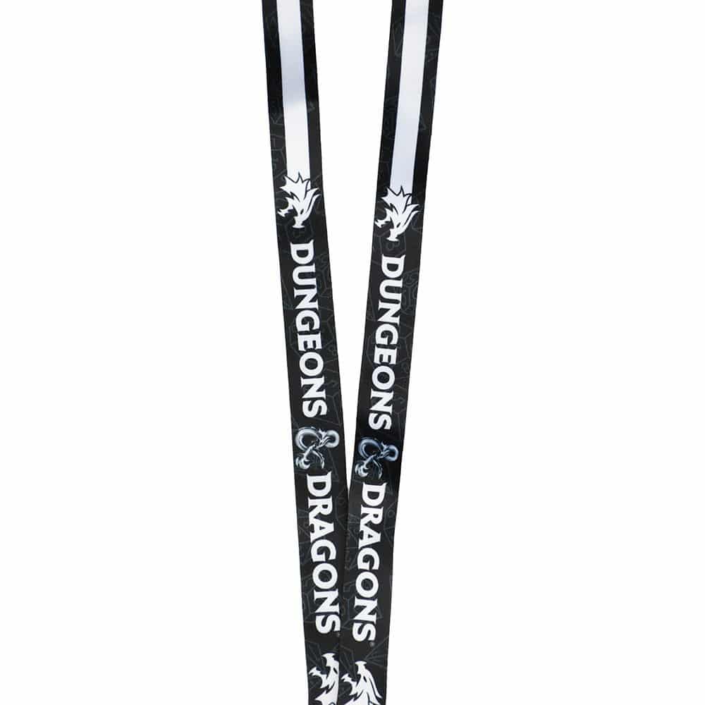 Dungeons & Dragons Black and White Lanyard