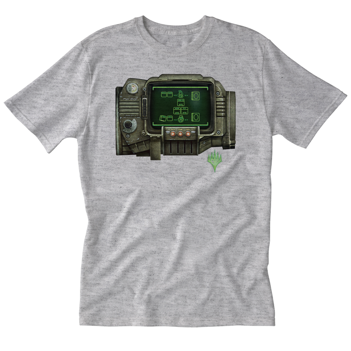 Magic: The Gathering Universes Beyond x Fallout Printed Graphic Tee - Pip Boy | Ultra PRO International