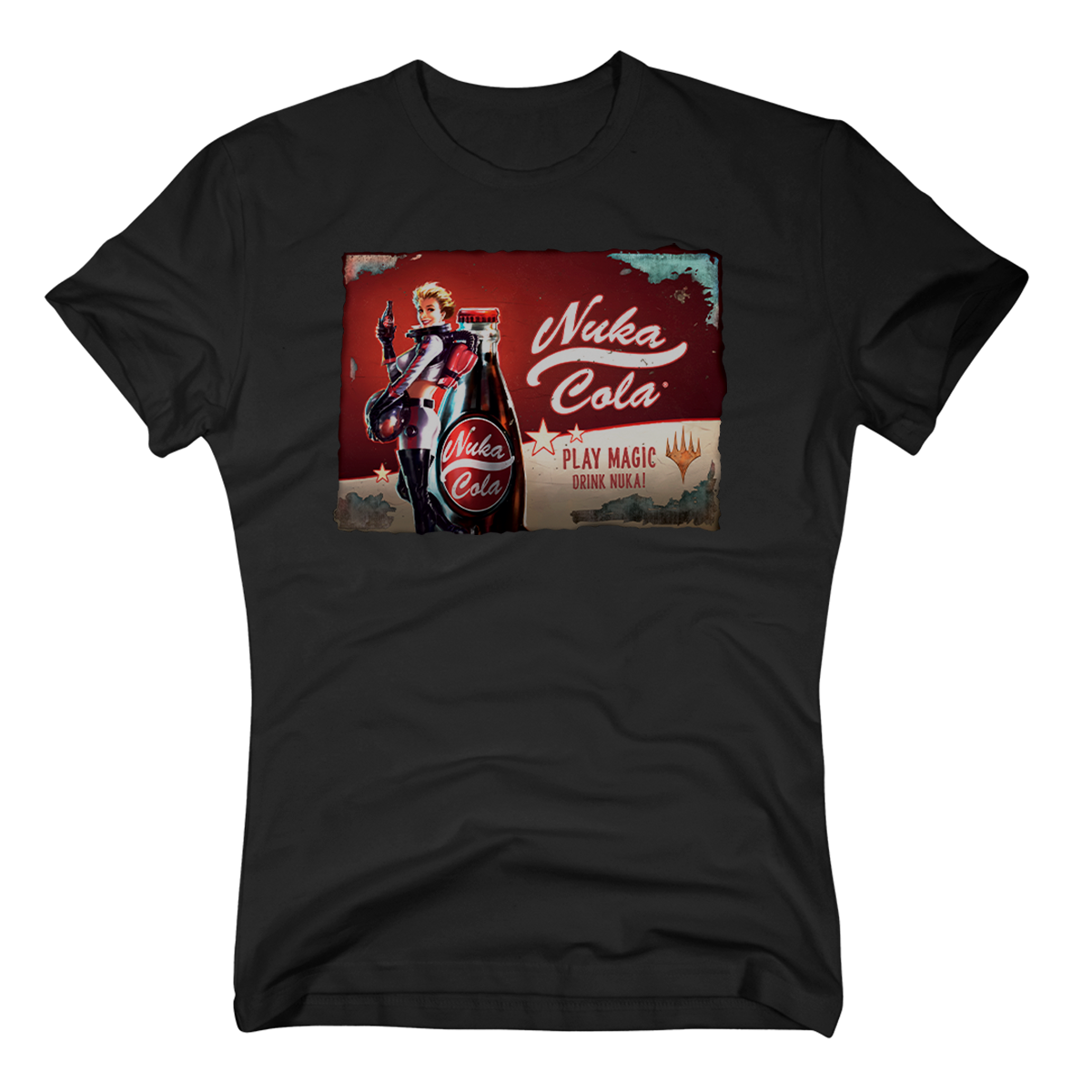 Magic: The Gathering Universes Beyond x Fallout Printed Graphic Tee - Nuka Cola | Ultra PRO International