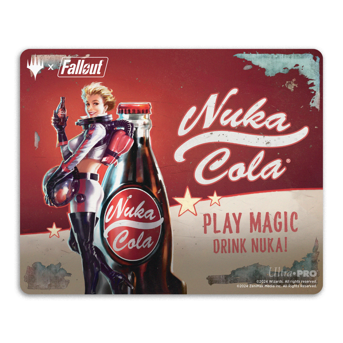 Magic: The Gathering Universes Beyond x Fallout Mousepad - Nuka Cola | Ultra PRO International