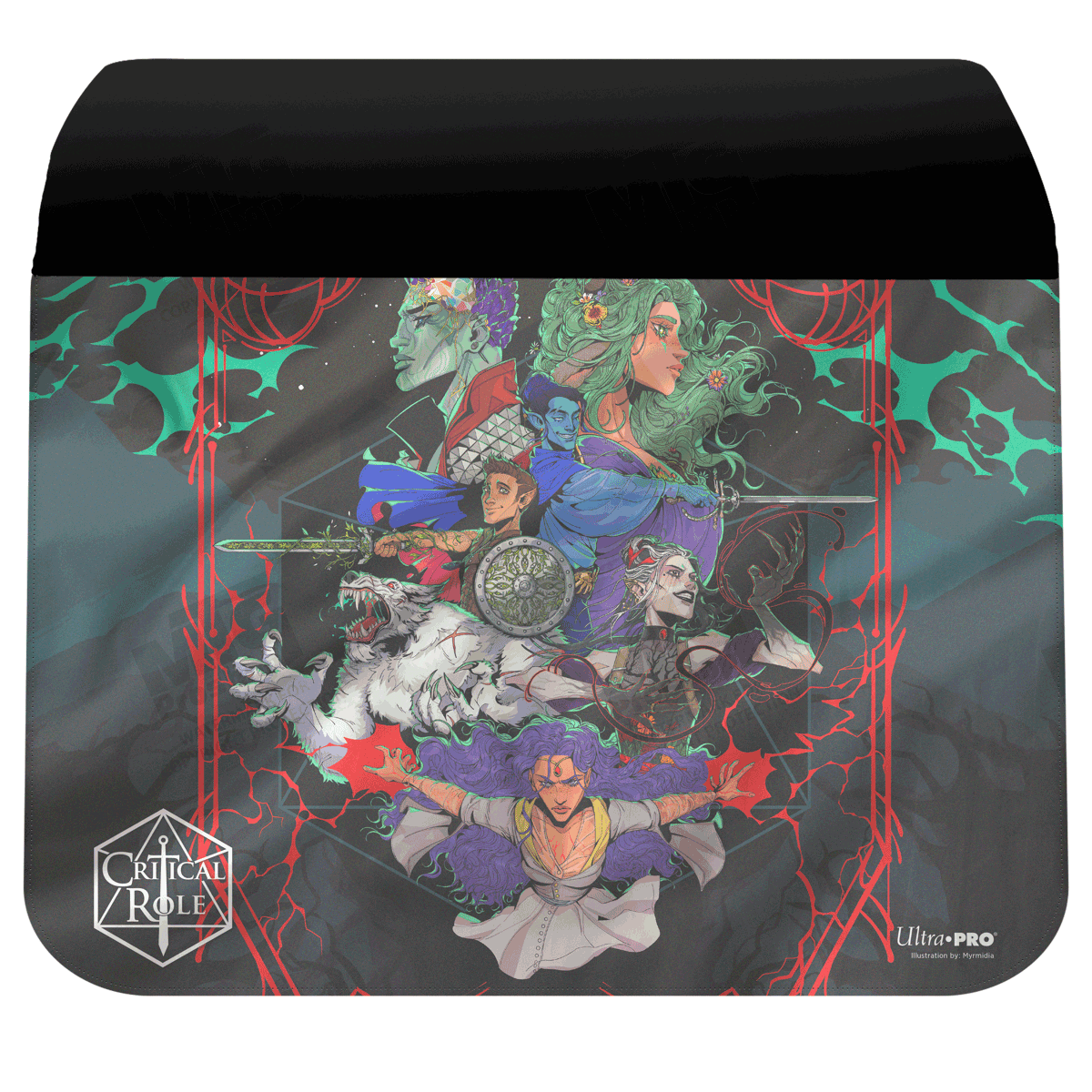 Critical Role PoD Printed Messenger Bag Flap- Bells Hells Live at the Greek Art | Ultra PRO International