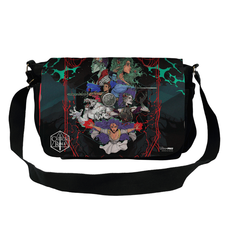 Critical Role PoD Printed Messenger Bag Flap- Bells Hells Live at the Greek with Bag. Bag sold separately.