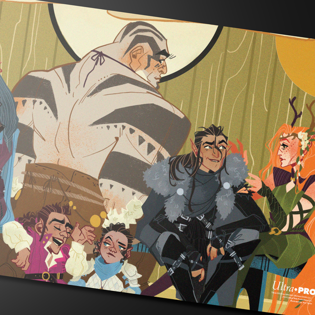 Critical Role PoD Stitched Edge Playmat - Cover of Vox Machina Origins III #2 Art | Ultra PRO International