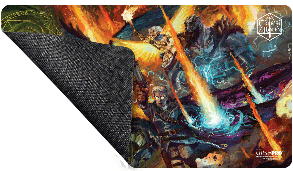 Critical Role PoD Stitched Edge Playmat - Heroes of Tal'Dorei Back