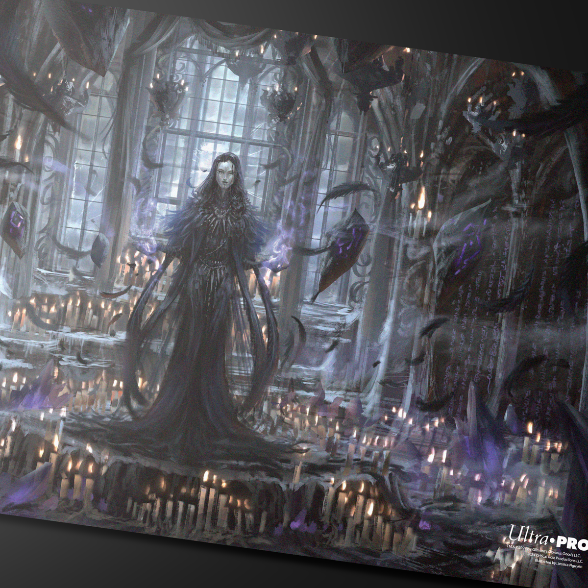 Critical Role PoD Stitched Edge Playmat - Matron of Ravens Art | Ultra PRO International