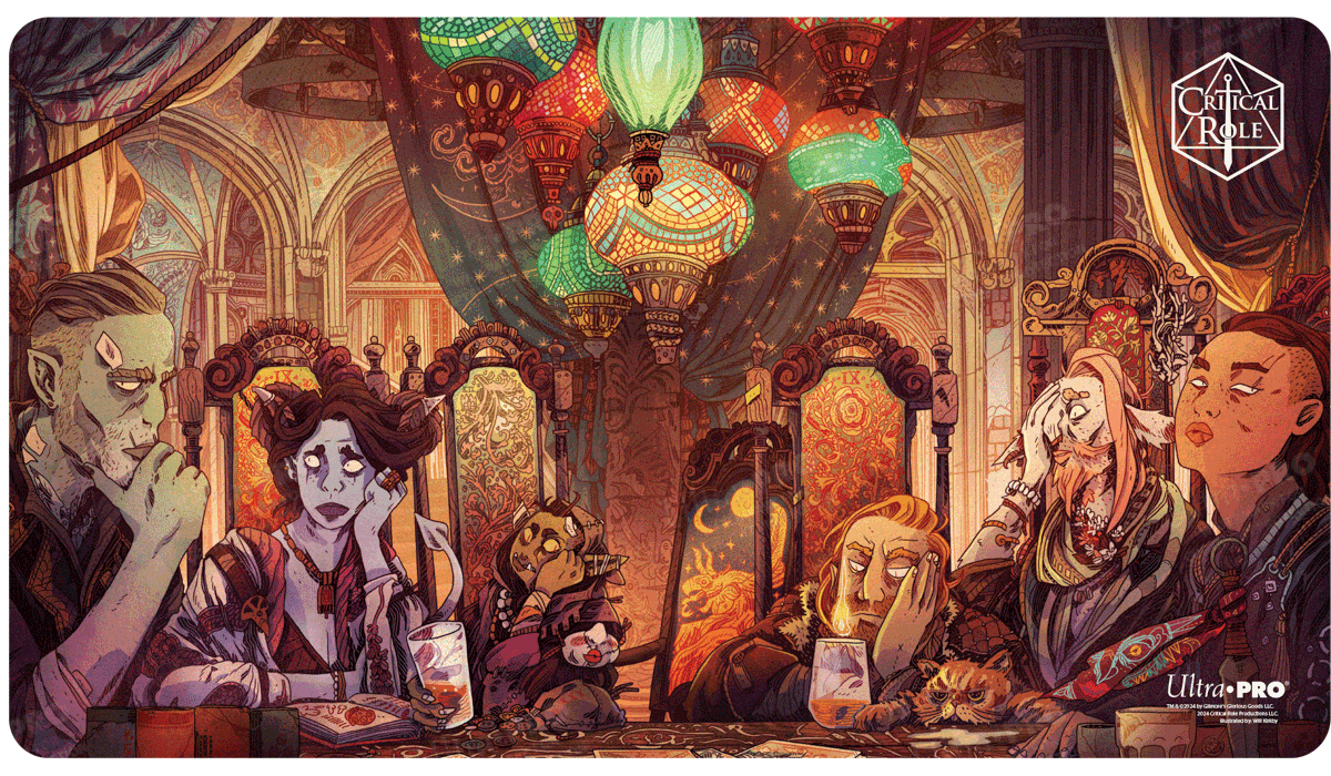 Critical Role PoD Stitched Edge Playmat - Toast to Mollymauk | Ultra PRO International