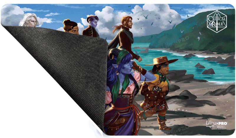 Critical Role PoD Stitched Edge Playmat - The Mighty Nein Reunited Back
