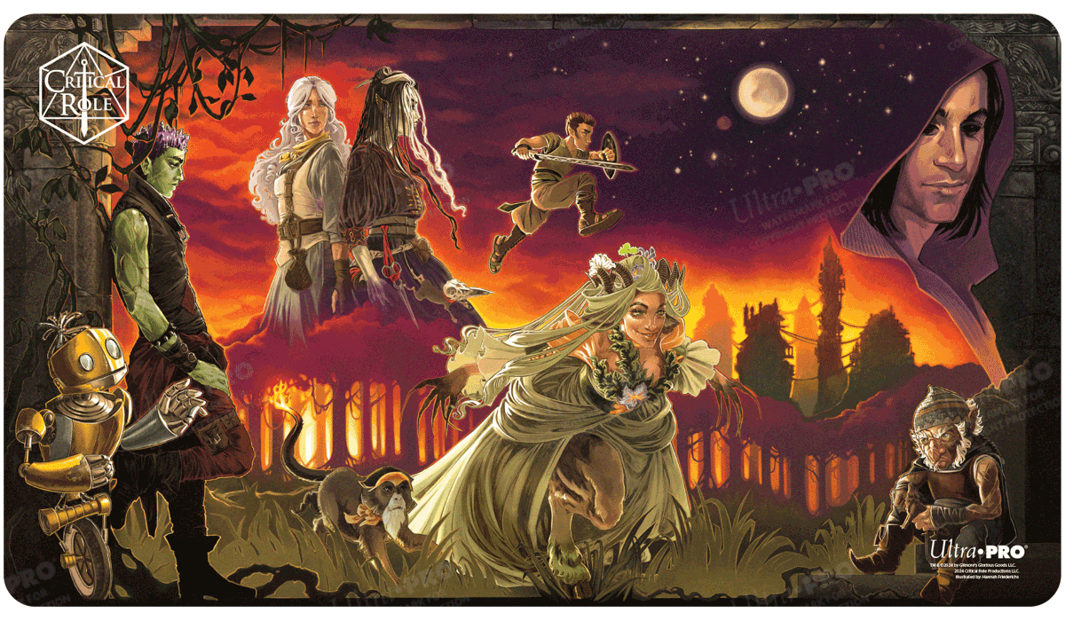 Critical Role PoD Stitched Edge Playmat - Pulp Poster | Ultra PRO International