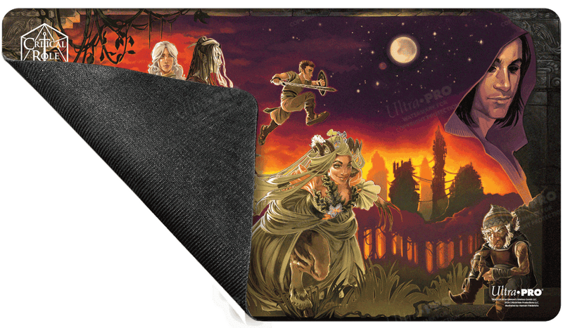 Critical Role PoD Stitched Edge Playmat - Pulp Poster Back