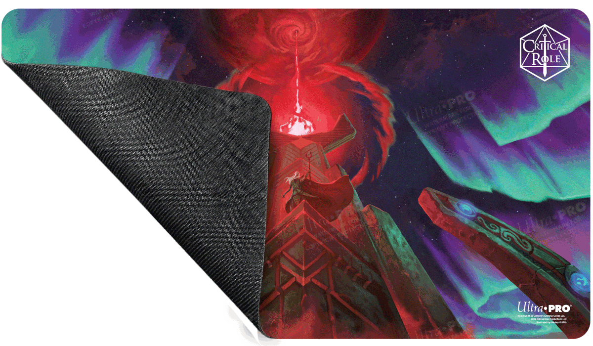 Critical Role PoD Stitched Edge Playmat - Inherit the World Back | Ultra PRO International