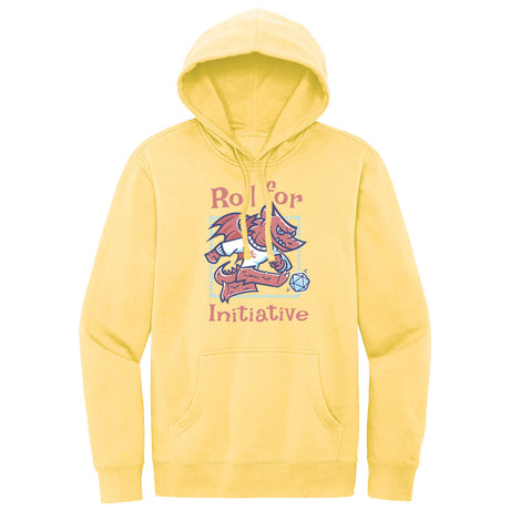 Roll for Initiative Dragon Printed Pullover Hoodie in Light Yellow for Dungeons & Dragons | Ultra PRO International