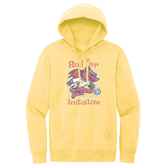 Roll for Initiative Dragon Printed Pullover Hoodie in Light Yellow for Dungeons & Dragons | Ultra PRO International