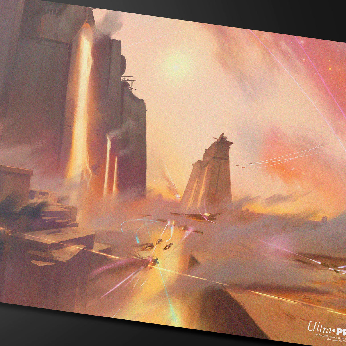 Edge of Eternities - Playmat - Sacred Foundry - Titus Lunter for Magic: The Gathering