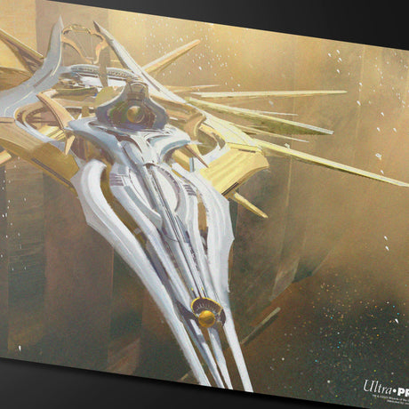 Edge of Eternities - Playmat - Dawnsire, Sunstar Dreadnought - Jaime Jones for Magic: The Gathering