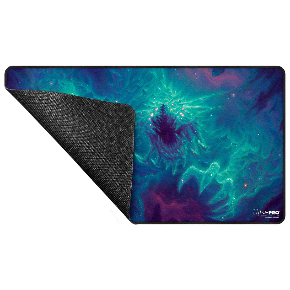 Edge of Eternities - Black Stitched Playmat - Cosmogoyf - Chris Rahn for Magic: The Gathering