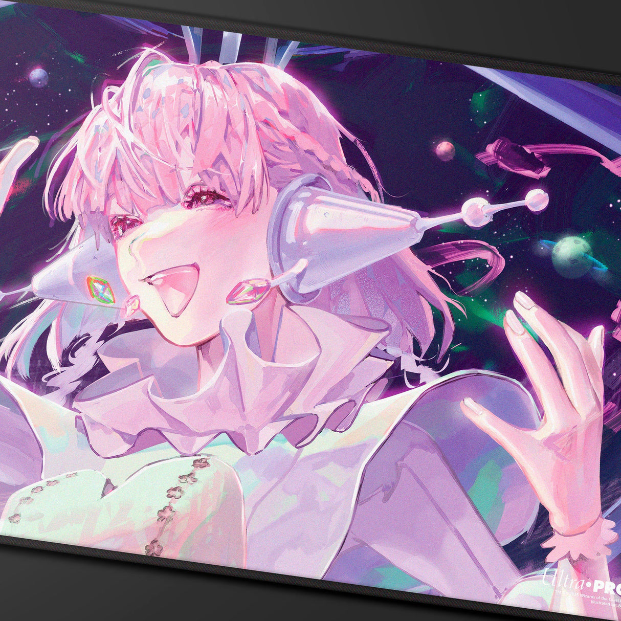 Edge of Eternities - Black Stitched Playmat - Starfield Maestros - nina - Close-up | Ultra PRO