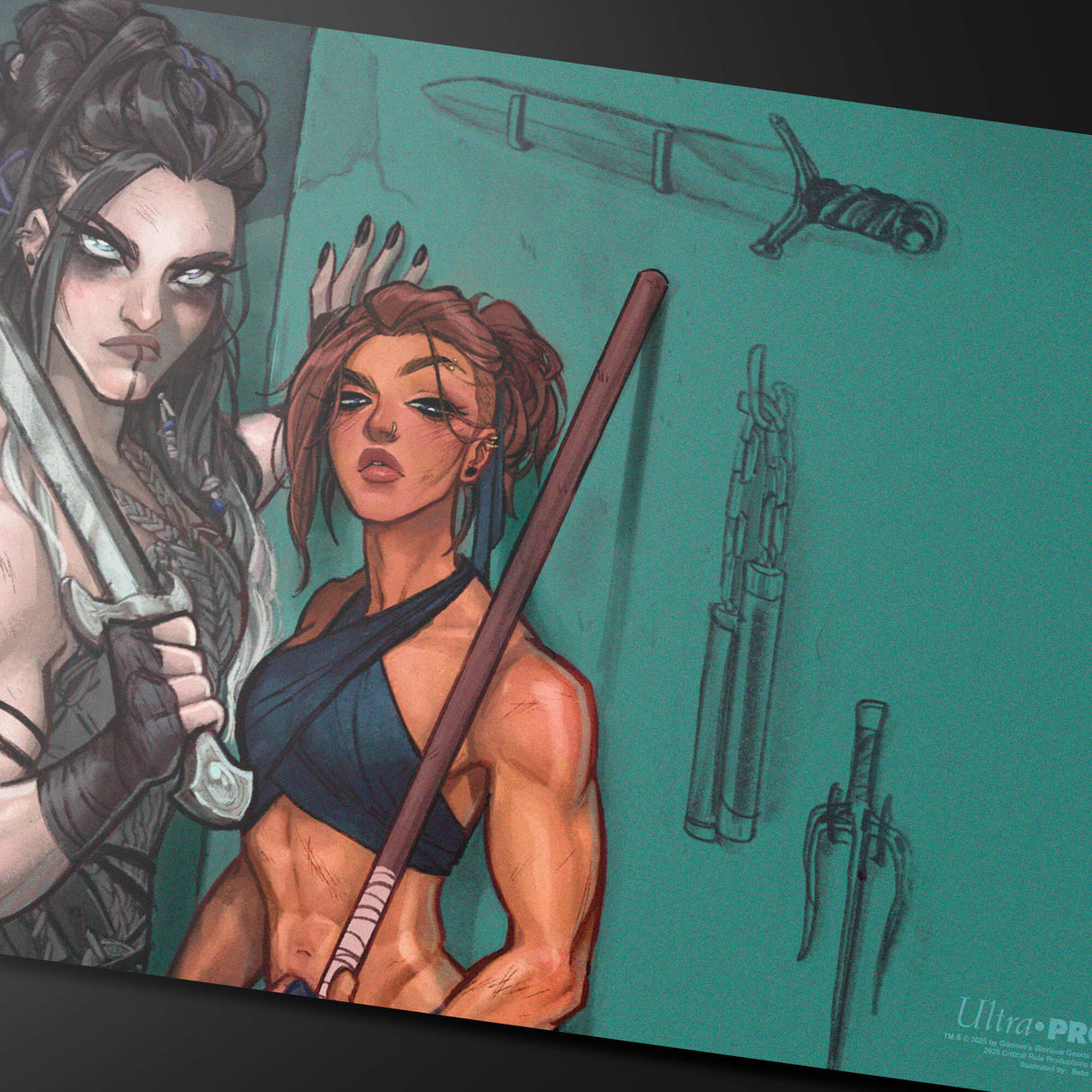 Critical Role - Yasha and Beauregard Playmat Closeup | Ultra PRO International