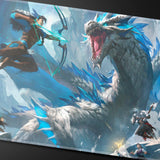 Critical Role Baddies - Vorugal Stitched Playmat for Tabletop Gaming Closeup | Ultra PRO International