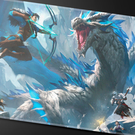 Critical Role Baddies - Vorugal Stitched Playmat for Tabletop Gaming Closeup | Ultra PRO International