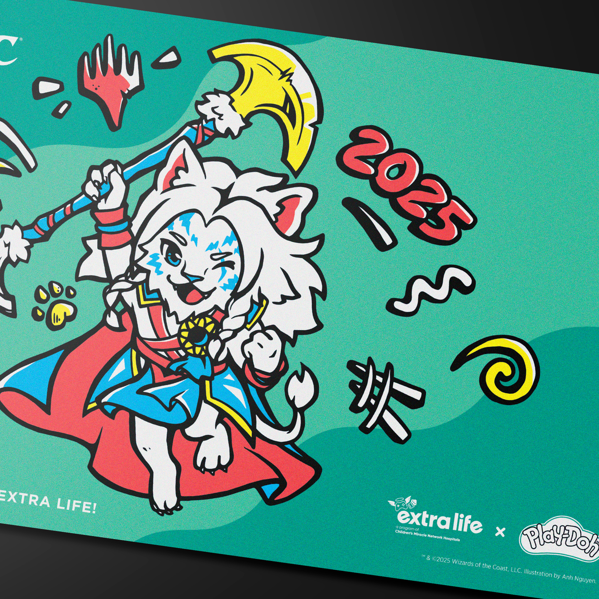 Extra Life 2025 x Play-Doh Playmat for Magic: The Gathering