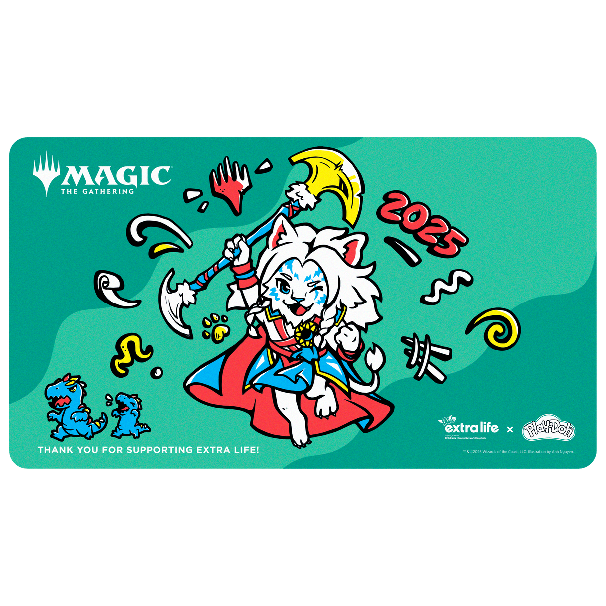 Extra Life 2025 x Play-Doh Playmat for Magic: The Gathering